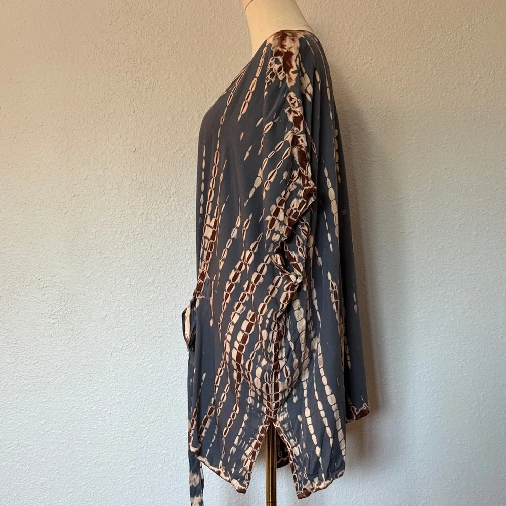 NWT J. Jill Pure Jill Tie Dye Belted Top Stone Multi size Large Tall - Picture 7 of 16